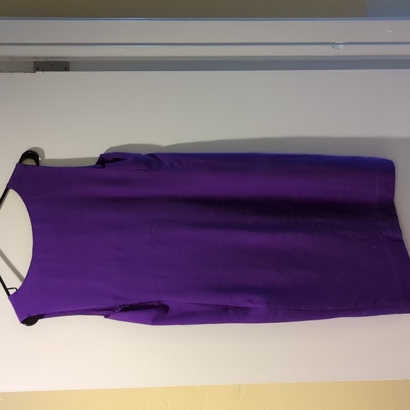 Diane Von Furstenberg purple silk dress size 4 - Picture 4 of 8